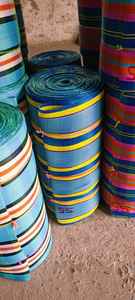 Tela de Nailon a Rayas Hecha a Medida con Asa de Cuerda y Diseño Plegable para Bolsas y Carteras Duraderas - Product Image 3