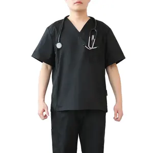 ผ้ากันเปื้อนสำหรับช่างทำผมชุดผ้าฝ้ายไนลอนใช้ได้ทั้งชายและหญิงกำหนดโลโก้ได้ตามต้องการใช้ในโรงพยาบาล - Product Image 4