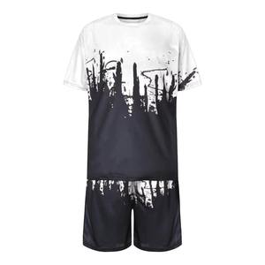 Conjuntos cortos de algodón para hombre, camiseta de diseñador transpirable, conjunto corto de algodón de nuevo diseño, conjunto corto de moda doble, última sublimación - Product Image 1