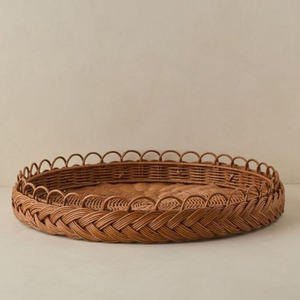 Bandeja decorativa de ratán de alta calidad con platos de madera natural Platos Cuero Ecológico Buen PRECIO DE Vietnam Nuevos diseños - Product Image 3