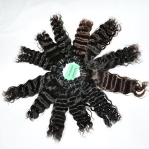 วิกผมต่อผมมนุษย์แบบนิ่มสำหรับต่อผมมนุษย์แบบไม่ผ่านกระบวนการชุดทอแบบไซน์สีดำตรงจากธรรมชาติแบบ100% - Product Image 5