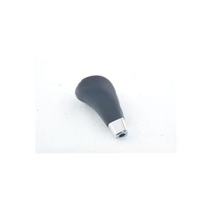 Pomo de Palanca de Cambios de Cuero Compatible con Hyundai Accent Blue 2012-2015, Negro-Níquel, Automático, Modelo 467203X200 - Product Image 1