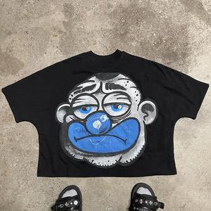 Ropa de calle Último diseño Hombres Lavado ácido Camisetas Color sólido Tamaño adulto Hombres Lavado ácido Camisetas - Product Image 2