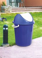 Seau de rangement rectangulaire en plastique à couvercle basculant 20L très demandé, portable pour usage intérieur/extérieur, hôpital, bureau, maison, hôtel, cuisine