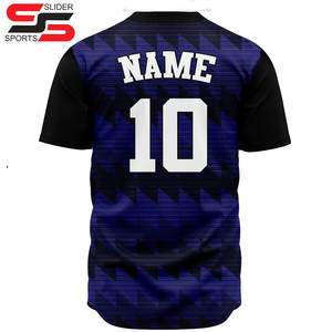 Uniformes de baseball imprimés par sublimation personnalisés respirants de haute qualité maillots de sport durables 100% polyester pour le jeu compétitif - Product Image 4