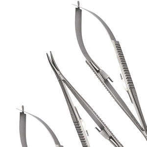 Portaagujas Castroviejo Profesional para Microcirugía, Curvo, de Acero Inoxidable, Pinzas para Atar Suturas, Juego de Instrumentos Reutilizables - Product Image 4