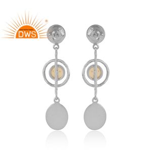 Pendientes colgantes de piedras preciosas de ópalo etíope Natural de plata de ley fina más vendidos, fabricante de joyería personalizada - Product Image 4
