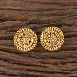 คุณภาพของเสื้อโบราณต่างหูทองธรรมดาพร้อม217273ชุบทองใหม่ล่าสุดทำด้วยมือ - Product Image 1