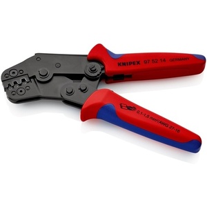 KNIPEX Industrial Grade Steel Short-Design Wire Crimpers 195mm Length 0.1-1.5mm (AWG 27-16) <b>Black</b> Oxide Finish - Product Image 3