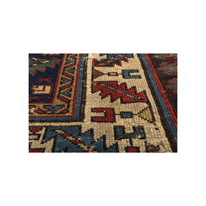 Tapis en laine tissée plate bleue Nayaab, doux et épais, pour la décoration de la maison, salon, salle à manger, chambre et cuisine - Paem-1376 - Product Image 3