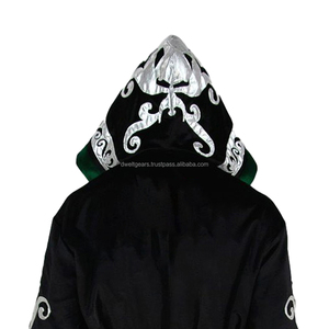 Fabricante de Conjuntos de Bata de Boxeo de Satén Personalizada, Bata con Capucha para Caminar al Ring, Equipo de Boxeo Premium con Logotipo Personalizado - Product Image 3