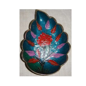 Bandeja DE ESPEJO DE SERVICIO DE Metal decorativo, decoración nórdica dorada para el hogar, fruta nórdica ovalada y desayuno, bandejas de vidrio de acero inoxidable para Navidad - Product Image 2