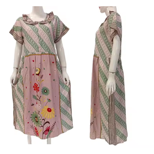 Chibi Dress Daster Dress Vestido de verano relajante para mujer y mujer Ropa de dormir con materiales de rayón para uso diario - Product Image 5