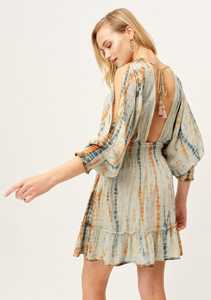 เดรสสั้นมินิเดรสสั้นสำหรับผู้หญิงเสื้อทูนิคมัดย้อมทำด้วยมือสำหรับชายหาดวันหยุดฤดูร้อนน่าดึงดูด2025 - Product Image 2