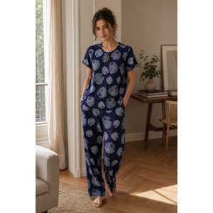 Evolove X Venus Ensemble de vêtements de nuit capri en rayonne douce de qualité supérieure pour femmes NCSDB3486NY - Product Image 4