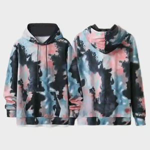 Sudaderas con Capucha para Hombre, Tie Dye, Color Sólido, 100% Algodón, Invierno, Impermeables, Resistentes al Viento, Estilo Urbano, Alta Calidad, Personalizadas al por Mayor - Product Image 3