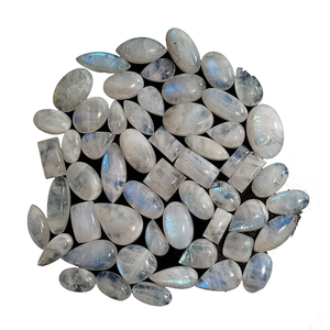 Pierre naturelle Pierre de lune arc-en-ciel cristal Mix Shape Loose Gemstone Cabochon pierre précieuse cristal de guérison Toutes les formes Cabochon - Product Image 6