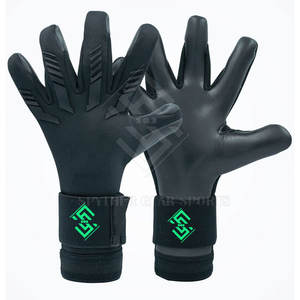 Gants de gardien de but haut de gamme, adhérence accrue, paume en latex, structure ventilée, fermeture à boucle et crochet antidérapante, protection des doigts - Product Image 2