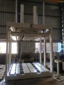 Pantalla de tamiz de red de valla de Metal corrugado automático de tejido Industrial de 220V, garantía de 1 año, prensa de malla de alambre prensada automática - Product Image 5