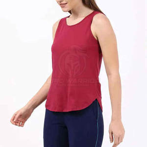 เสื้อกล้ามออกกำลังกายผู้หญิงแบบใหม่ ไม่มีแขน สีพื้น ผลิตจากโรงงาน เหมาะสำหรับการฝึกซ้อม - Product Image 2