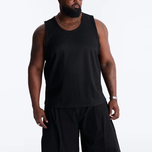 Wholesale High Quality Men Fitness Vest Ribbed <b>Singlet</b> Gym Outdoor <b>Running</b> Sports Plain Training Breathable Men's Tank Tops - Product Image 4