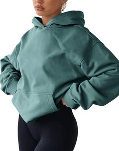 Sweatshirts à capuche pour femmes sportifs personnalisés ensemble pull surdimensionné avec fermeture éclair grande taille hiver mode Streetwear vêtements de sport - Product Image 1