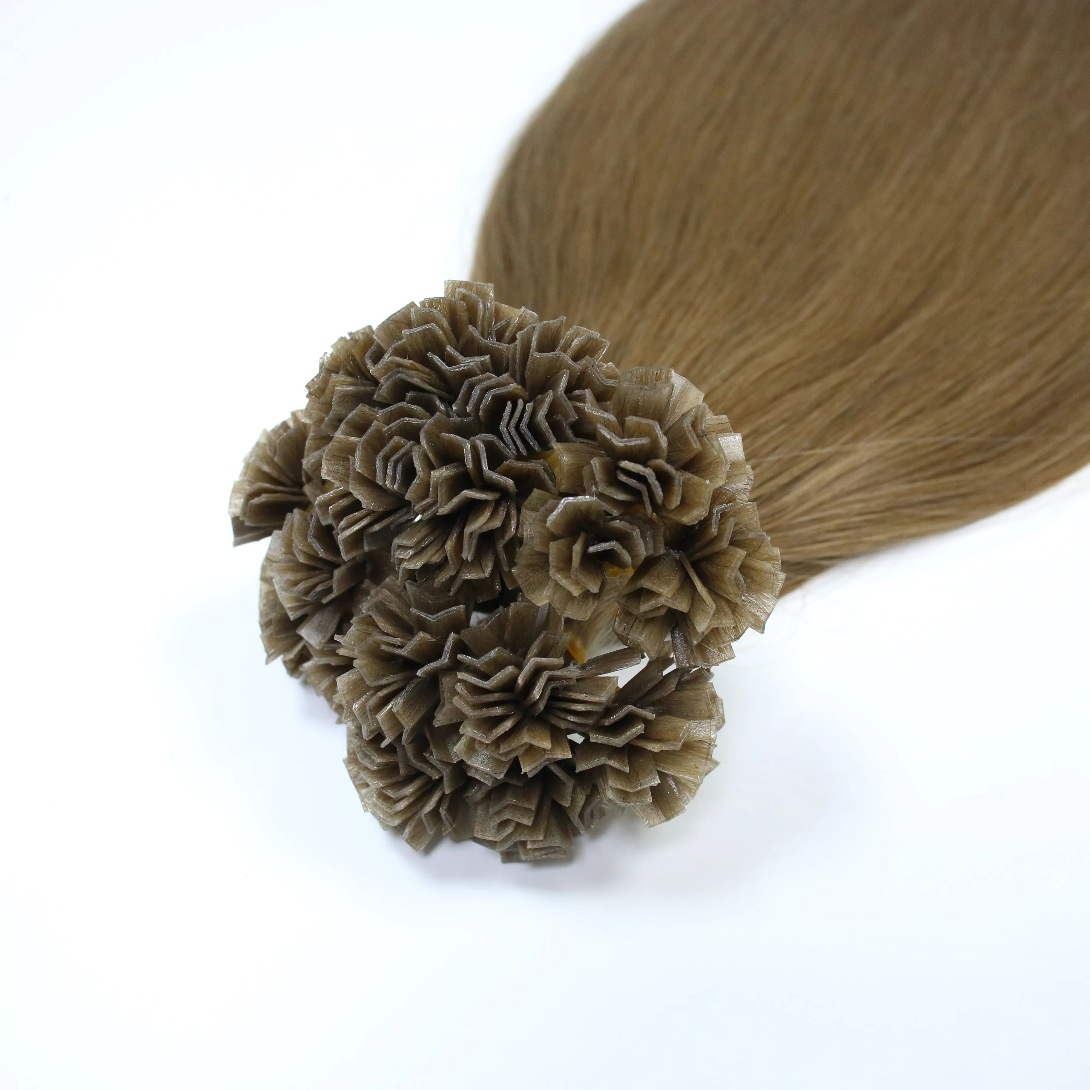 Ekstensi rambut ujung V pre-bonded-produk utama atas selalu tersedia OEM