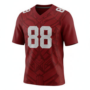 Conjunto de Uniforme de Fútbol Americano Personalizado 100% Poliéster, Transpirable, con Mangas Cortas, Talla Grande, con Logotipo Frontal - Product Image 5