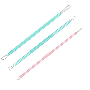 ชุดเครื่องมือกำจัดสิวหัวดำสแตนเลสสำหรับดูแลผิว3ชิ้น - Product Image 3