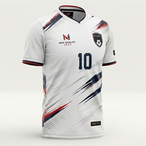 Maillot de football athlétique par sublimation, uniforme de performance pour équipe de football, vêtement de sport respirant, anti-humidité, séchage rapide - Product Image 2