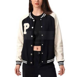 Hot Selling Custom Made Women's Letterman <b>Jackets</b> Unique Style with Cotton Filling for Winter Wholesale Price - Product Image 1