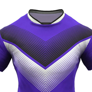 Uniformes de rugby personnalisés en bon matériau de qualité supérieure équipe 100% polyester prix d'usine service OEM uniformes de rugby durables - Product Image 5