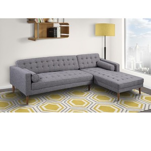Sofá Esquinero en Forma de L con Tapizado, Modelo SFL68008, de Tres Plazas, Mueble para Salas de Estar y Apartamentos, Relleno de Esponja - Product Image 3