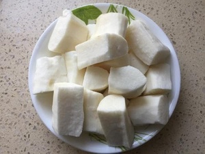 Yam fresco de Vietnam IQF, ñame blanco congelado cortado, ñame blanco púrpura congelado para alimentos con precio competitivo con ángulo de tamaño personalizado - Product Image 6