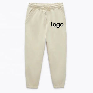 Ensemble de survêtement pour homme en coton 100% beige, coupe ample, avec poignées robustes, respectueux de l'environnement, deux pièces, sweat à capuche et pantalon cargo grande taille - Product Image 6