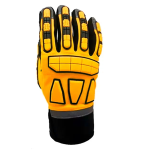 Guantes de Trabajo de Seguridad de Cuero de Alta Calidad, Forro Anticorte HPPE, Respaldo de Goma, Protección Contra Impactos en Campos Petroleros - Product Image 5