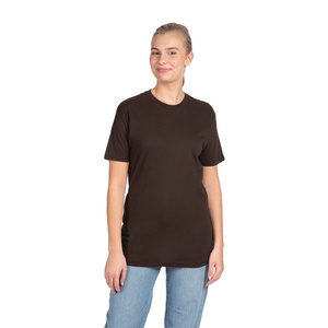 T-shirt à manches courtes et col ras du cou pour femmes de qualité supérieure en coton de style doux pour adultes pour la marque privée d'été - Product Image 2