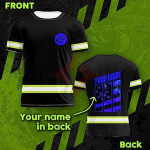 Camiseta de Seguridad de Manga Larga con Protección para el Cuello, Sublimación, Alta Visibilidad, Reflectante, ANSI Clase 1, Impermeable, Logotipo Personalizado OEM - Product Image 5