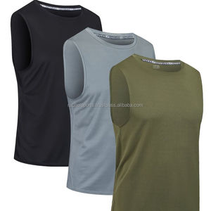 Custom Stringer ácido lavado Casual Spandex con capucha/poliéster transpirable secado rápido gimnasio camiseta sin mangas para los hombres - Product Image 1