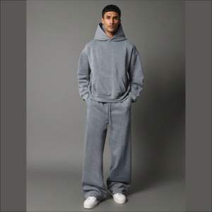 Chándales Casuales con Capucha de Alta Calidad, Holgados, Color Beige, para Hombre, Diseños Personalizados al por Mayor, Chándales de Moda Urbana Extra Grandes - Product Image 3