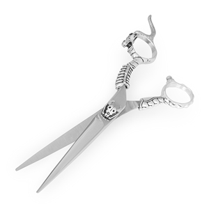 Tijeras de Corte de Pelo Rectas de Acero Inoxidable 4Cr13 de Calidad Premium para Diestros, Stahlmann Pro, Mango Elegante y Duradero - Product Image 1
