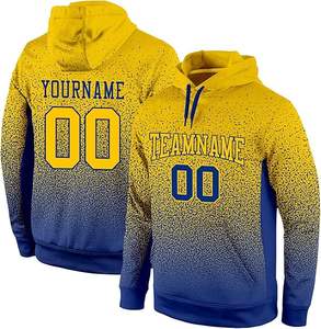 Sudadera con capucha de poliéster para hombre de alta calidad, logotipo de impresión personalizado DIY, patrón sólido, tamaño americano 100%, sudaderas con capucha de sublimación - Product Image 1