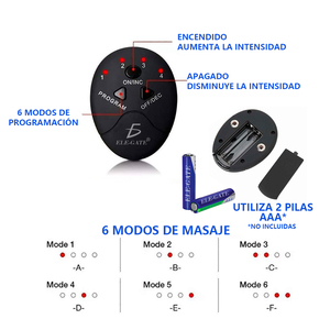 Masajeador de Pies Eléctrico Portátil con Batería Recargable y 6 Modos para Piernas y Cuerpo - Product Image 4