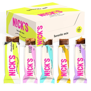 NICKS Chocolate <b>Mix</b> <b>Box</b> Keto Snack Bars No Added Sugar - Product Image 5