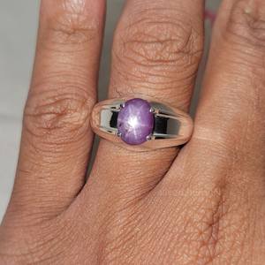 Anillo Unisex Vintage con Rubí Estrella Natural Genuino en Plata 925 para Bodas y Fiestas - Product Image 2