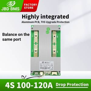 Jiabaida cao hiện tại phần cứng <span class=keywords><strong>BMS</strong></span> 3S/4S 12V LiFePO4 Pin <span class=keywords><strong>BMS</strong></span> 120A 100A 50A bảo vệ ban <span class=keywords><strong>BMS</strong></span> với Temp cảm biến - Product Image 2