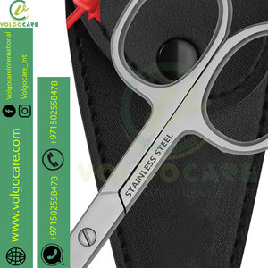 Ciseaux à ongles incurvés en acier inoxydable de qualité supérieure pour les soins de beauté, coupe des poils du nez, de la moustache et de la barbe - Pliables pour gauchers - Product Image 4