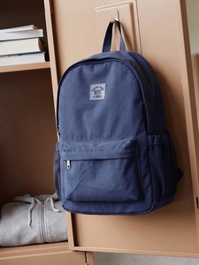 Sac à dos scolaire personnalisé en gros avec logo, sac à dos décontracté pour étudiants, sac à dos léger pour le collège et les voyages, sac à dos unisexe bleu marine - Product Image 1