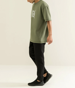 เสื้อยืดแขนสั้นผ้าสแปนเด็กซ์/ โพลีเอสเตอร์สำหรับผู้ชายเสื้อพิมพ์ลายสกรีนผ้าไหมคุณภาพสูงซักง่ายขนาด180กรัม - Product Image 3
