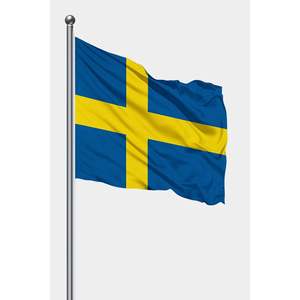 Custom Sweden Outdoor <b>Flag</b> with Digital Printing Aluminum <b>Pole</b> Cotton Plastic Silk Materials <b>for</b> Automotive Insurance Education - Product Image 1
